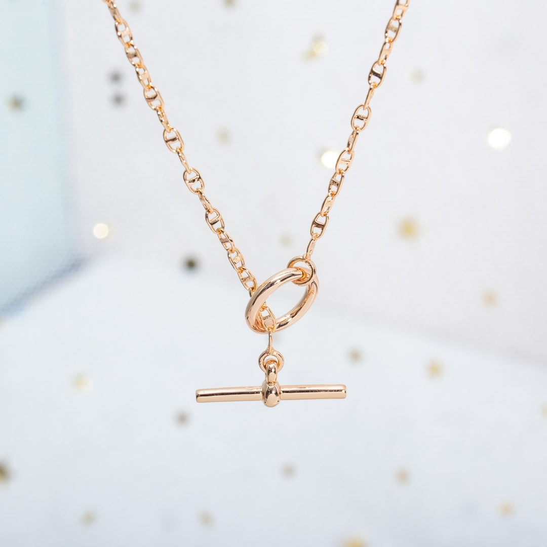 ¡®Aura Jewels¡¯ECHAPPEE NECKLACE PINK GOLD