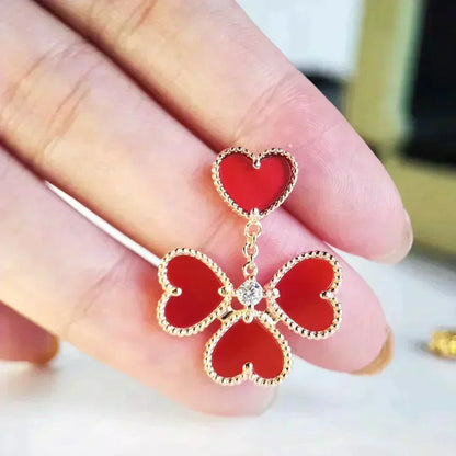 ¡®Aura Jewels¡¯SWEET CLOVER CARNELIAN EARRINGS