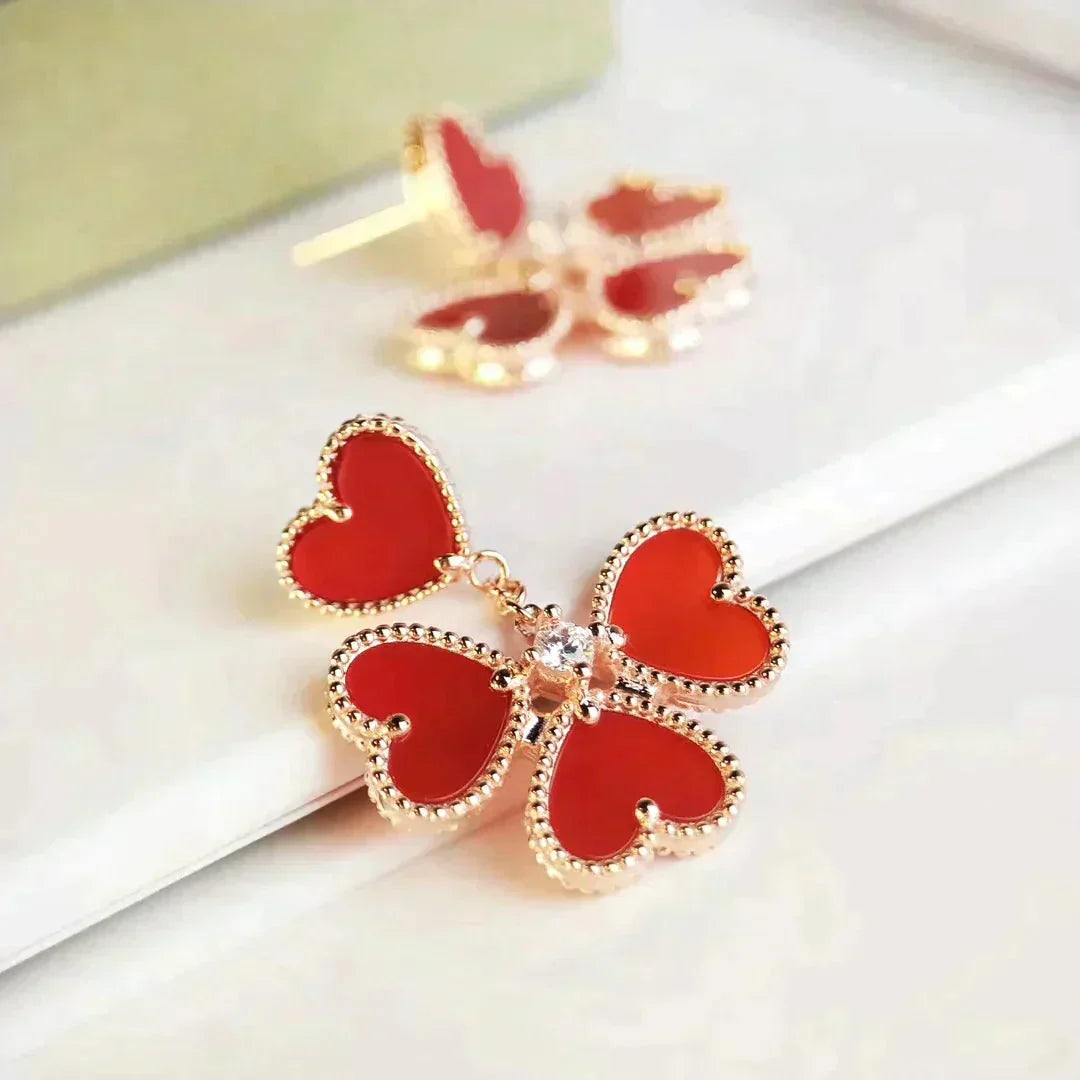 ¡®Aura Jewels¡¯SWEET CLOVER CARNELIAN EARRINGS