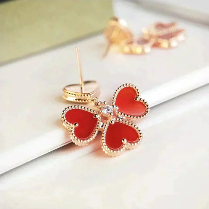 ¡®Aura Jewels¡¯SWEET CLOVER CARNELIAN EARRINGS