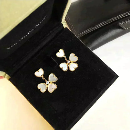 ¡®Aura Jewels¡¯CLOVER SWEET WHITE MOP EARRINGS