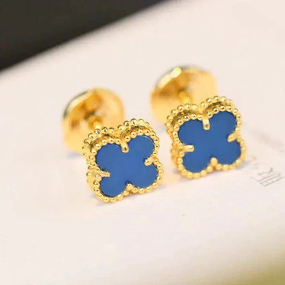 ¡®Aura Jewels¡¯CLOVER MINI 9.5MM TURQUOISE EARRINGS