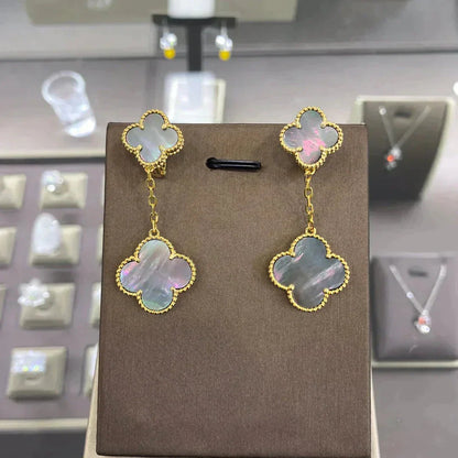 ¡®Aura Jewels¡¯CLOVER 2 MOTIFS  EARRINGS (MULTIPLE CHOICESC
