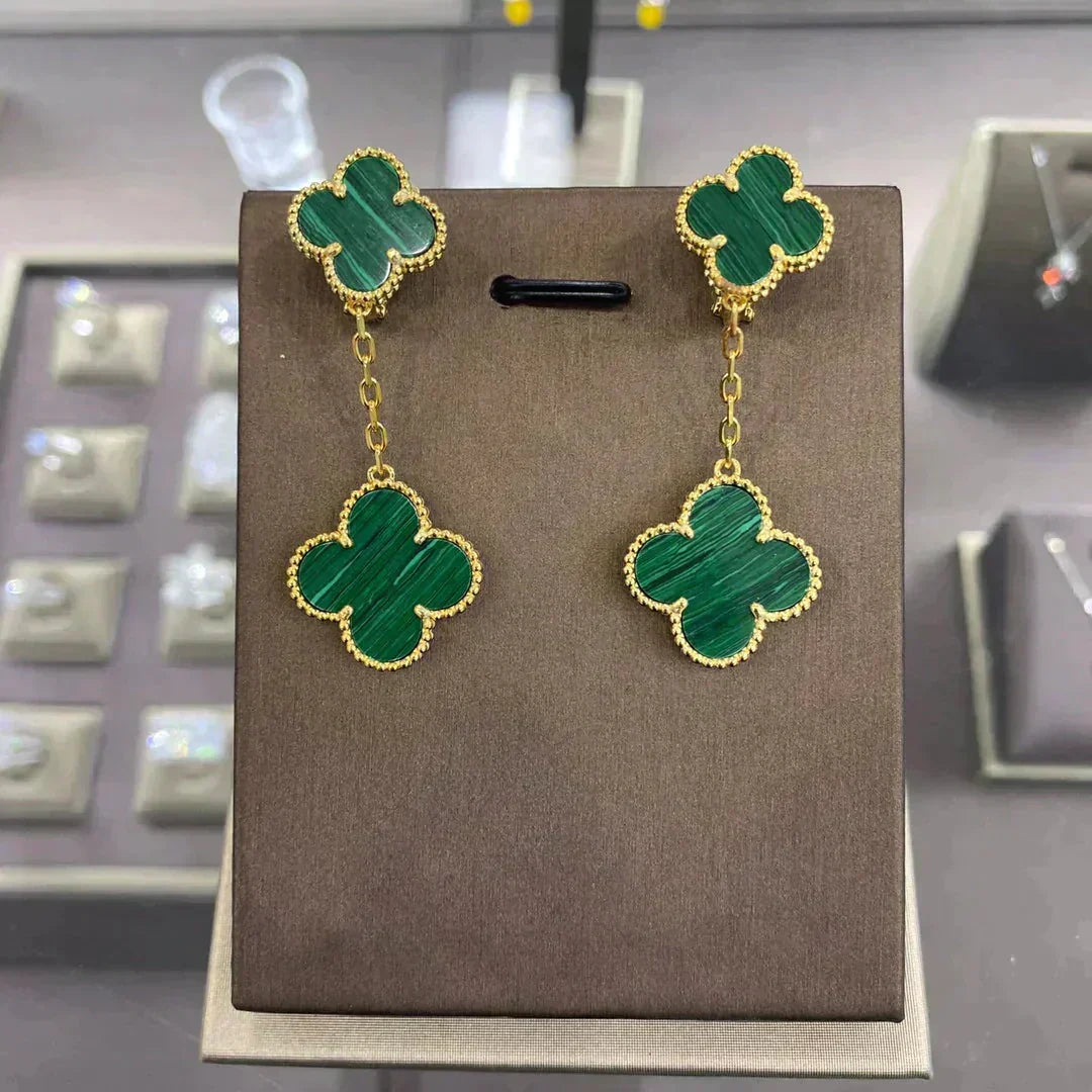 ¡®Aura Jewels¡¯CLOVER 2 MOTIFS  EARRINGS (MULTIPLE CHOICESC