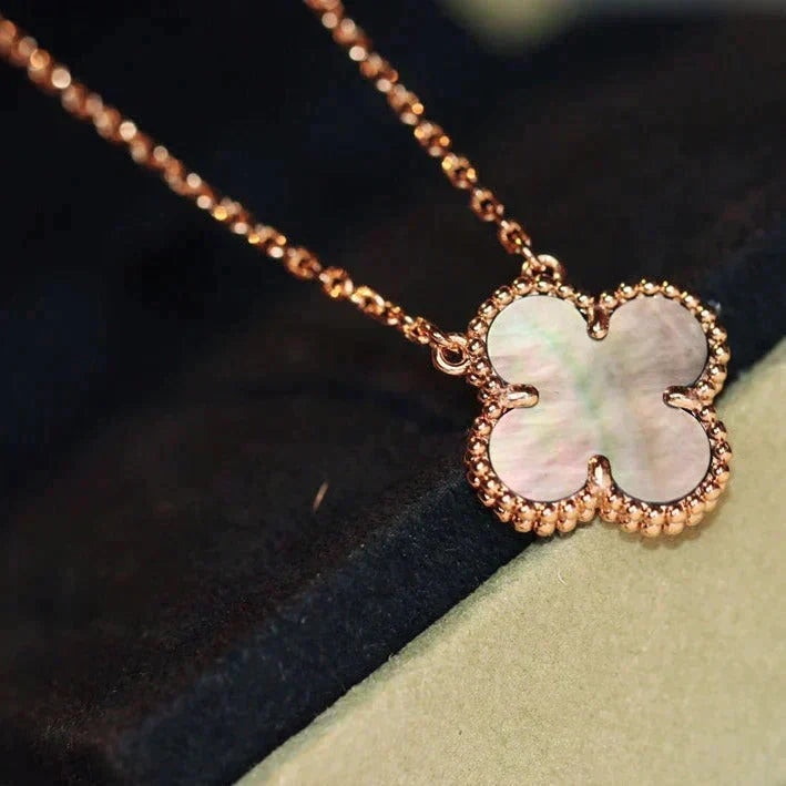 ¡®Aura Jewels¡¯CLOVER 15MM  GRAY MOTHER OF PEARL NECKLACE