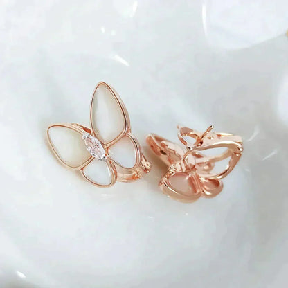 ¡®Aura Jewels¡¯BUTTERFLY MOP DIAMOND EARRINGS