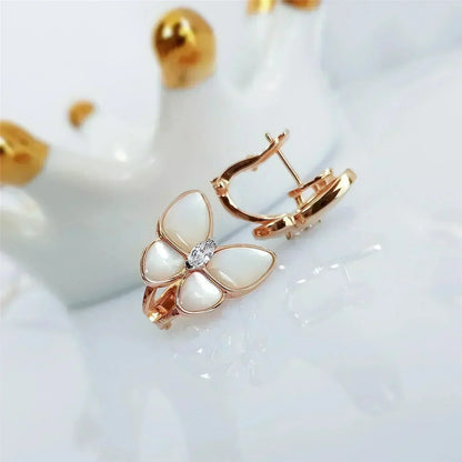 ¡®Aura Jewels¡¯BUTTERFLY MOP DIAMOND EARRINGS