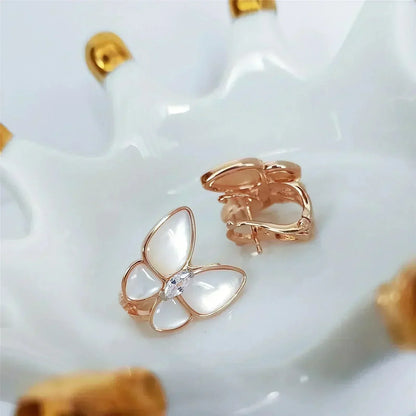 ¡®Aura Jewels¡¯BUTTERFLY MOP DIAMOND EARRINGS