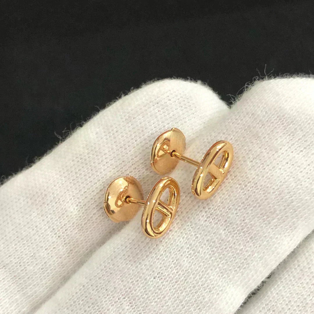 ¡®Aura Jewels¡¯CHAINE SMALL EARRINGS GOLD AND SILVER