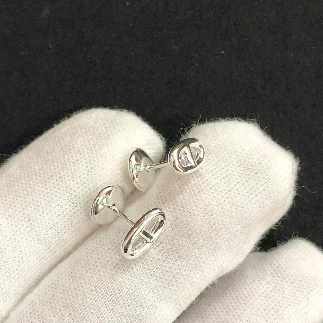 ¡®Aura Jewels¡¯CHAINE SMALL EARRINGS GOLD AND SILVER