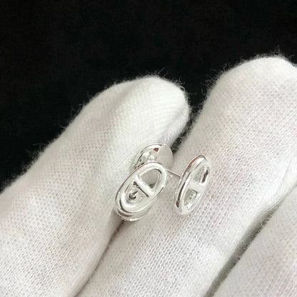 ¡®Aura Jewels¡¯CHAINE SMALL EARRINGS GOLD AND SILVER