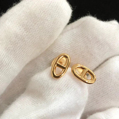 ¡®Aura Jewels¡¯CHAINE SMALL EARRINGS GOLD AND SILVER