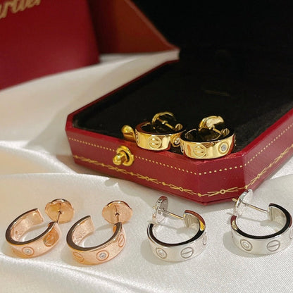 ¡®Aura Jewels¡¯LOVE EARRINGS 5.7MM 2 DIAMONDS