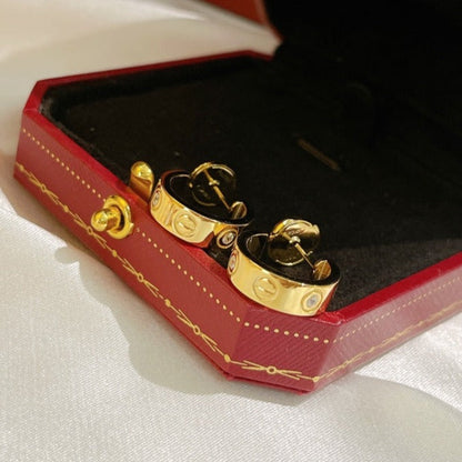 ¡®Aura Jewels¡¯LOVE EARRINGS 5.7MM 2 DIAMONDS