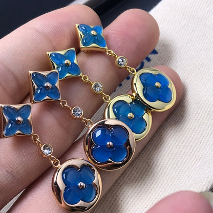 ¡®Aura Jewels¡¯STAR AND SUN AGATE DIAMOND EARRINGS