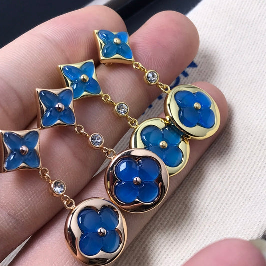¡®Aura Jewels¡¯STAR AND SUN AGATE DIAMOND EARRINGS