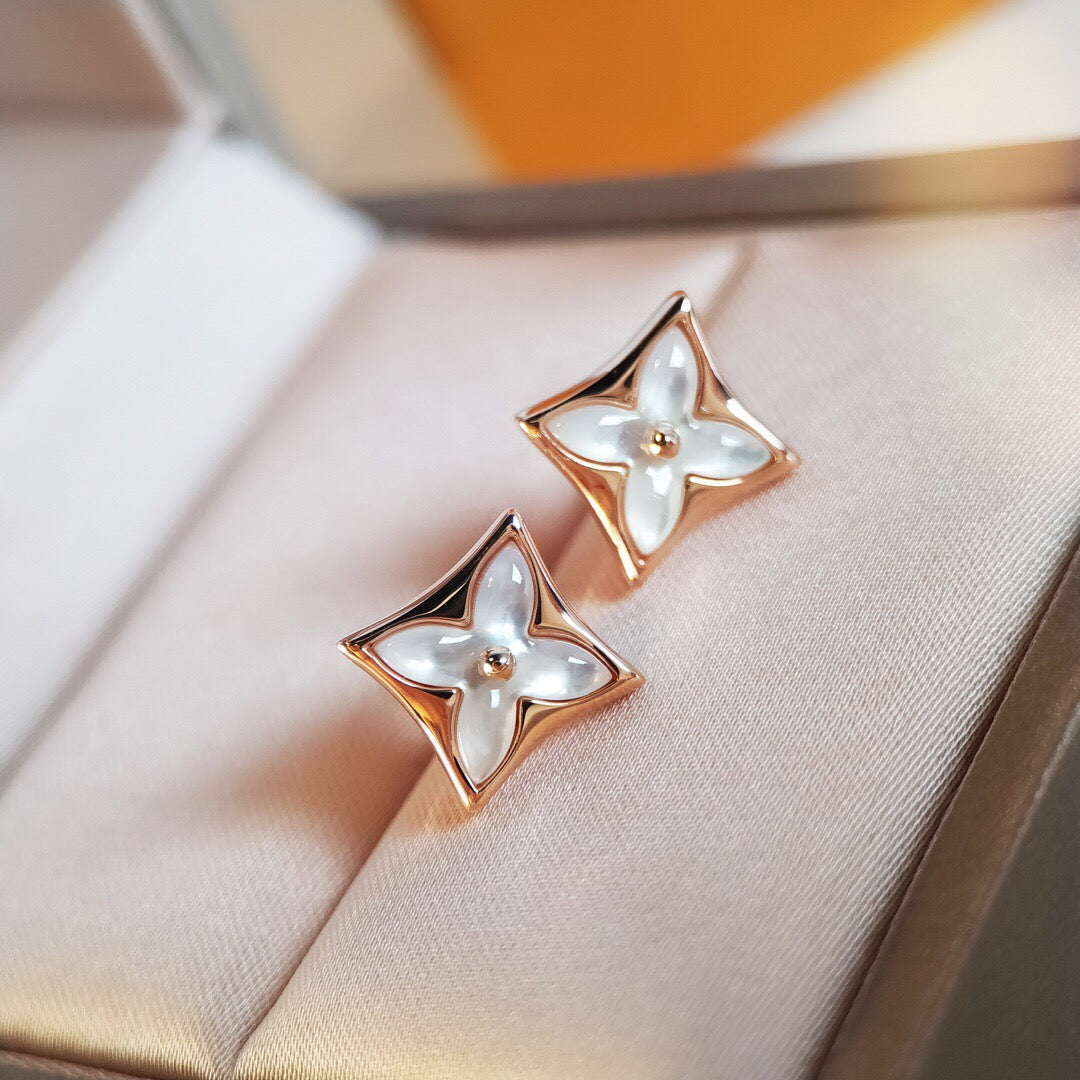 ¡®Aura Jewels¡¯STAR MOP PINK GOLD EARRINGS
