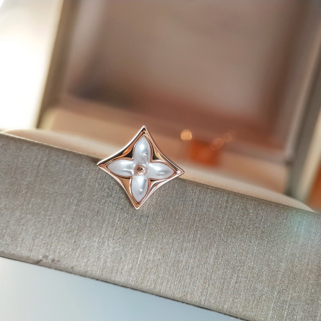 ¡®Aura Jewels¡¯STAR MOP PINK GOLD EARRINGS