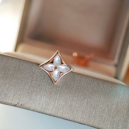 ¡®Aura Jewels¡¯STAR MOP PINK GOLD EARRINGS