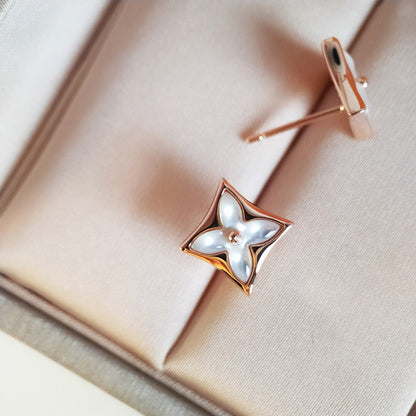 ¡®Aura Jewels¡¯STAR MOP PINK GOLD EARRINGS