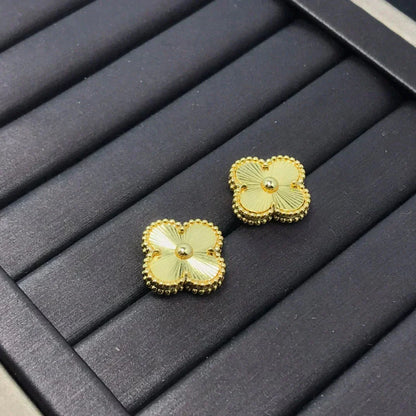 ¡®Aura Jewels¡¯CLOVER MINI 9.5MM LASER EARRINGS