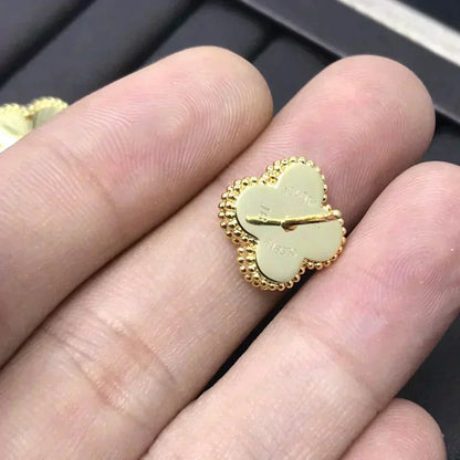¡®Aura Jewels¡¯CLOVER MINI 9.5MM LASER EARRINGS