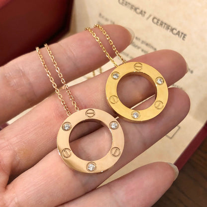 ¡®Aura Jewels¡¯LOVE NECKLACE 16MM 3 DIAMONDS