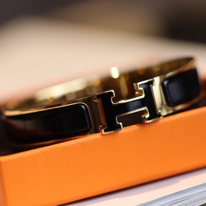 ¡®Aura Jewels¡¯H BRACELET 12MM GOLD