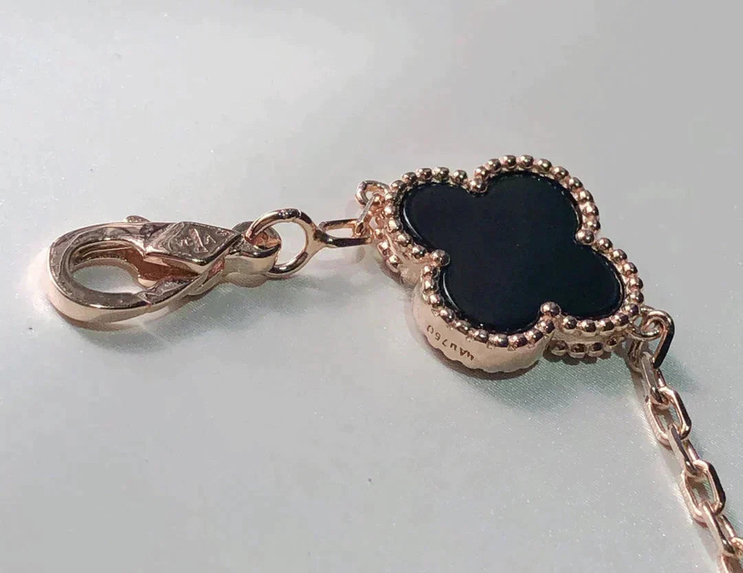 [Aura Jewels]New CLOVER 5 MOTIFS MULTICOLOR BRACELET