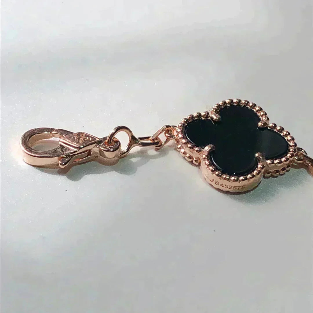 [Aura Jewels]New CLOVER 5 MOTIFS MULTICOLOR BRACELET