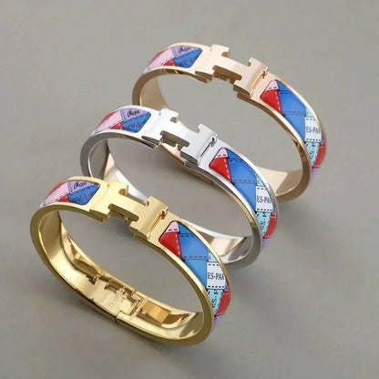 ¡®Aura Jewels¡¯H BRACELET DOTTED BORDER 12MM