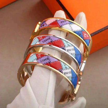 ¡®Aura Jewels¡¯H BRACELET DOTTED BORDER 12MM