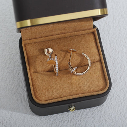 ¡®Aura Jewels¡¯JUSTE EARRINGS 12.75MM PINK GOLD DIAMOND