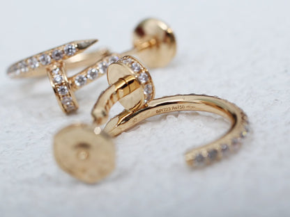 ¡®Aura Jewels¡¯JUSTE EARRINGS 12.75MM PINK GOLD DIAMOND