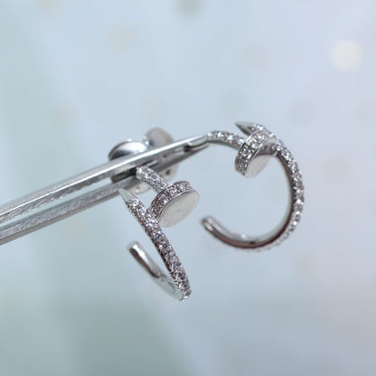 ¡®Aura Jewels¡¯JUSTE EARRINGS 12.75MM SILVER DIAMOND