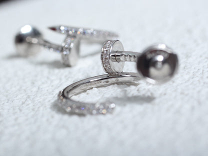 ¡®Aura Jewels¡¯JUSTE EARRINGS 12.75MM SILVER DIAMOND