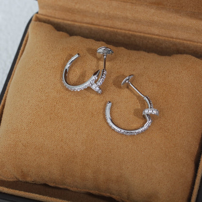¡®Aura Jewels¡¯JUSTE EARRINGS 12.75MM SILVER DIAMOND