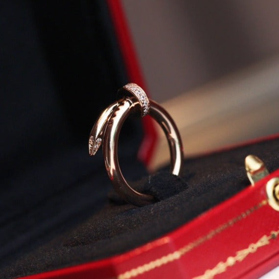 ¡®Aura Jewels¡¯JUSTE RING 2.65MM PINK GOLD DIAMOND