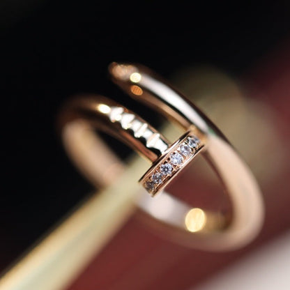 ¡®Aura Jewels¡¯JUSTE RING 2.65MM PINK GOLD DIAMOND