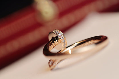 ¡®Aura Jewels¡¯JUSTE RING 2.65MM PINK GOLD DIAMOND