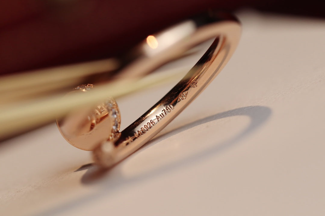 ¡®Aura Jewels¡¯JUSTE RING 2.65MM PINK GOLD DIAMOND