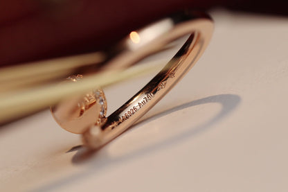 ¡®Aura Jewels¡¯JUSTE RING 2.65MM PINK GOLD DIAMOND