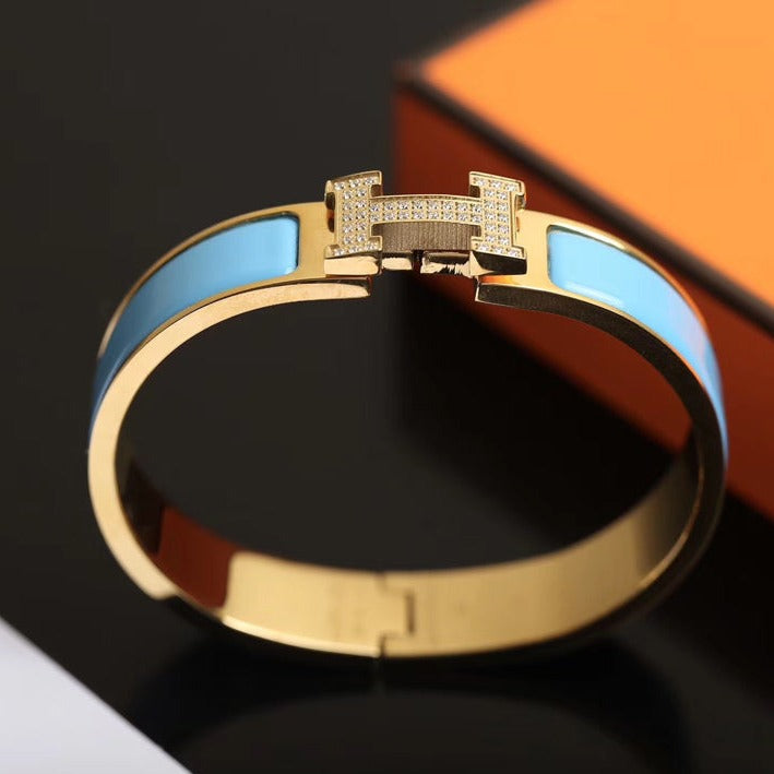 ¡®Aura Jewels¡¯H CLOUD BLUE BRACELET GOLD DIAMOND