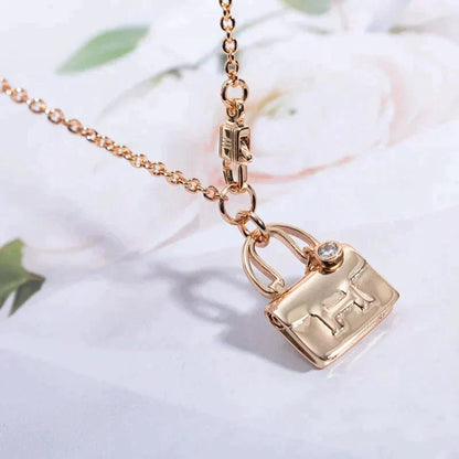 ¡®Aura Jewels¡¯AMULETTE PEDANT ROSE GOLD NECKLACE