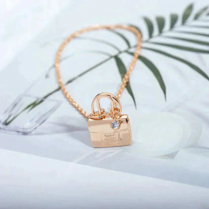 ¡®Aura Jewels¡¯AMULETTE PEDANT ROSE GOLD NECKLACE