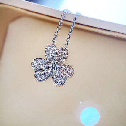 ¡®Aura Jewels¡¯CLOVER DIAMOND NECKLACE SILVER