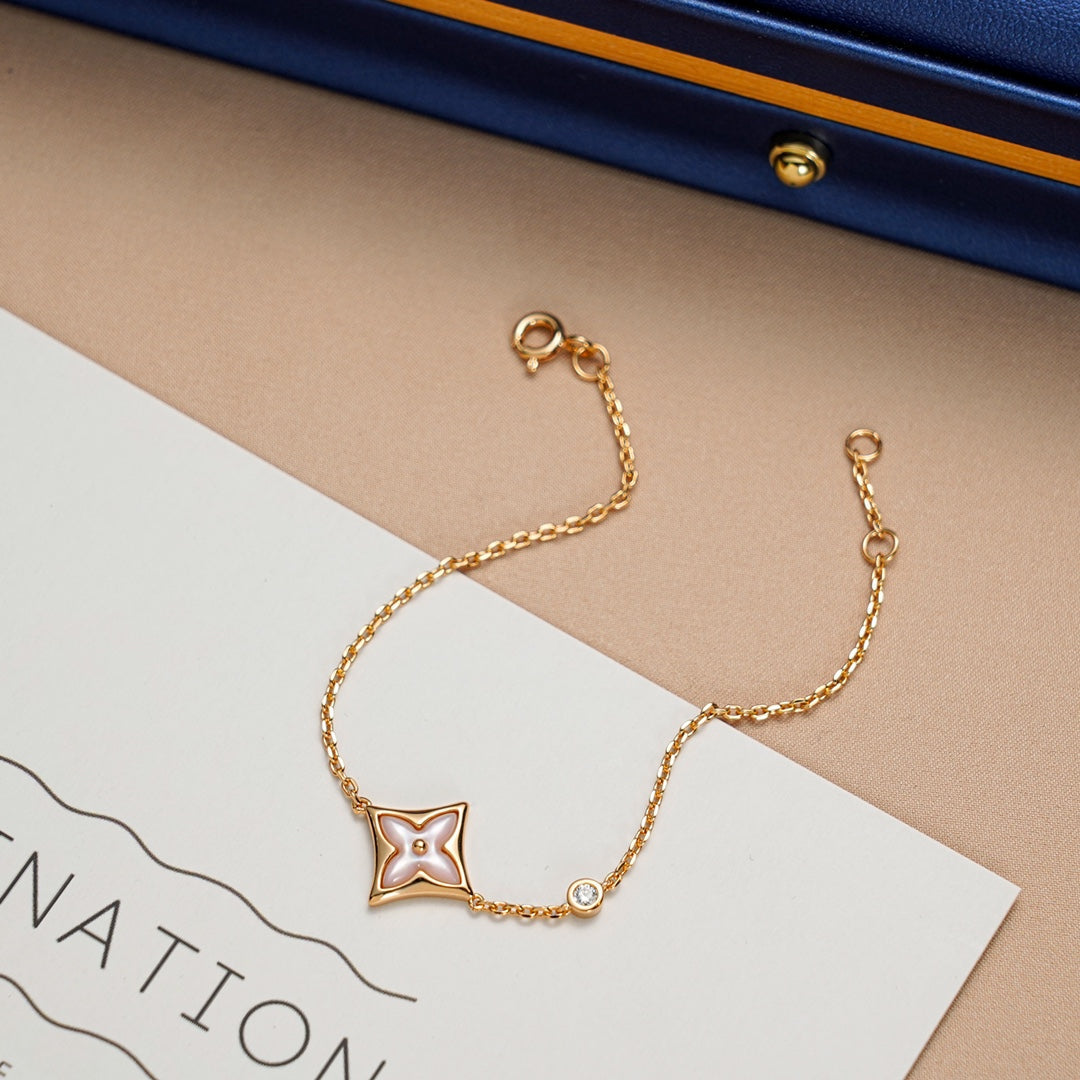 ¡®Aura Jewels¡¯STAR 1 DIAMOND PINK GOLD BRACELET