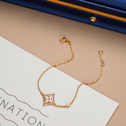 ¡®Aura Jewels¡¯STAR 1 DIAMOND PINK GOLD BRACELET