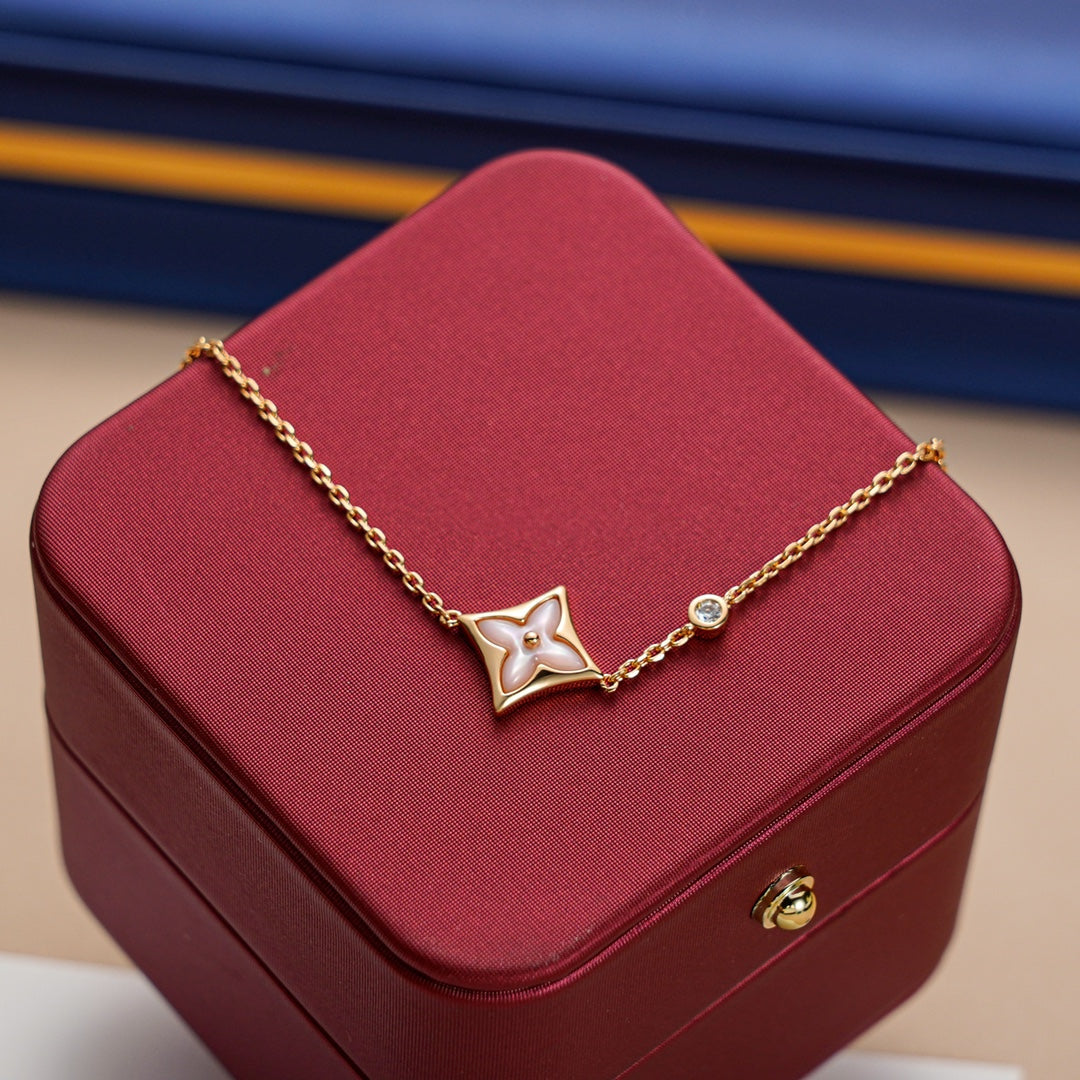 ¡®Aura Jewels¡¯STAR 1 DIAMOND PINK GOLD BRACELET