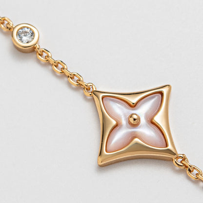 ¡®Aura Jewels¡¯STAR 1 DIAMOND PINK GOLD BRACELET
